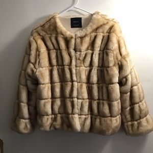 Faux Fur Coat by Zara Knit